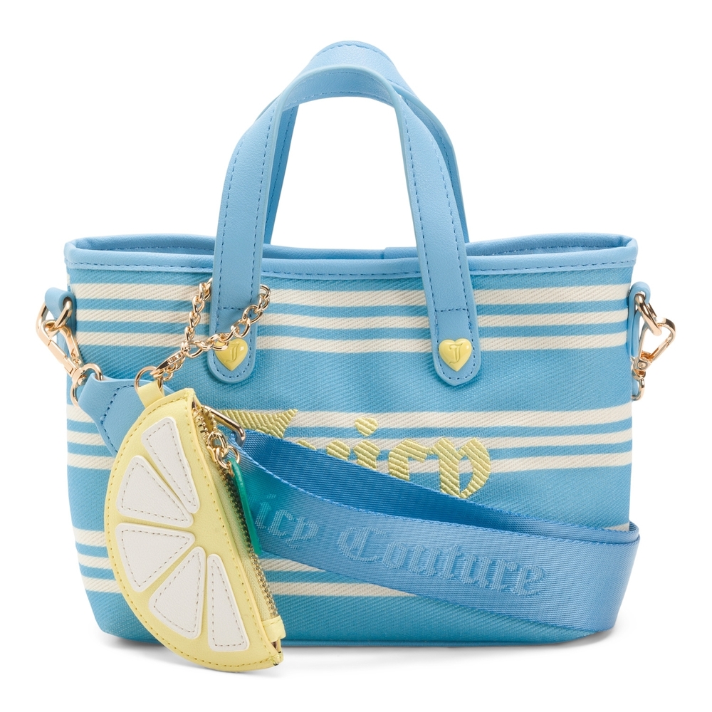 Juicy Couture Striped Mini Tote Handbag